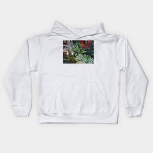 Bromeliad Xmas Card Kids Hoodie